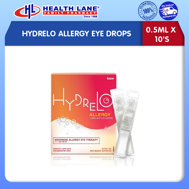 HYDRELO ALLERGY EYE DROPS (0.5MLx10'S)